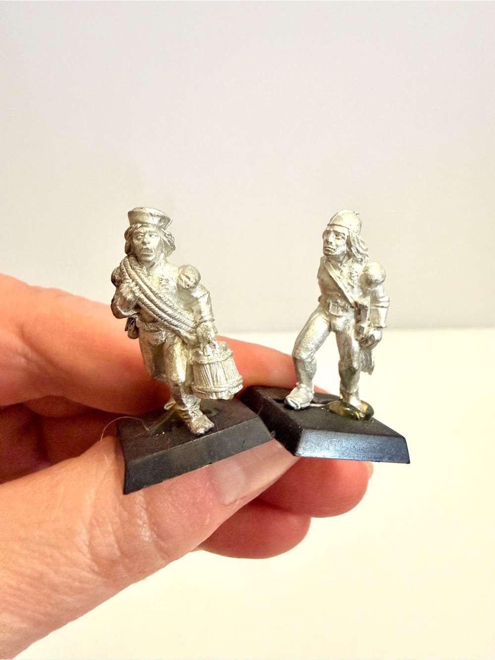 Set of 2 Vintage 1995 Games Workshop Metal Miniatures – 25mm Prussian Infantry